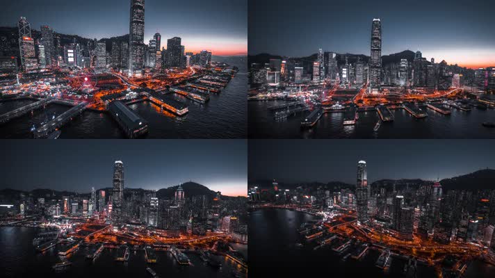 【4K】香港码头夜景