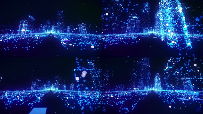 【4K】粒子城市穿梭-06