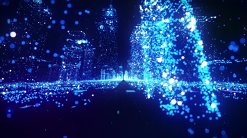 【4K】粒子城市穿梭-06