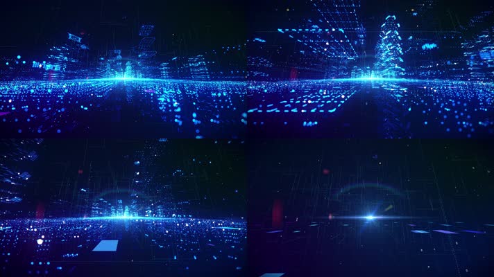 【4K】粒子城市穿梭-05