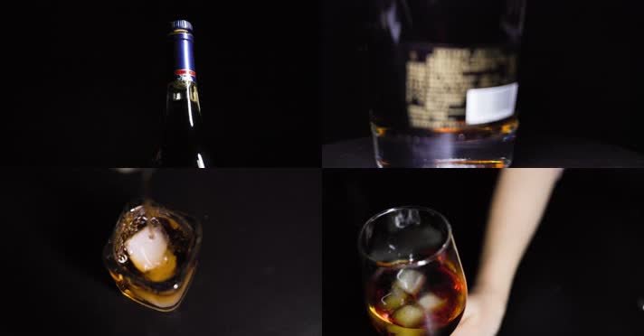 洋酒调酒吧鸡尾酒高速合集 4k升格实拍