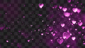 浪漫情人节心形背景-alpha通道