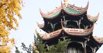 4k升格实拍市民休闲生活 中国风汉服合影