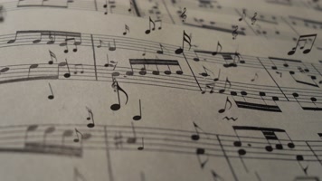 【4K】乐谱乐符音乐背景