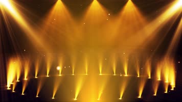 4K 颁奖舞台射灯光线闪烁背景