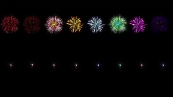 拖尾烟花8组带Alpha通道