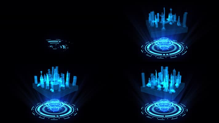 全息城市影像投影