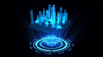 全息城市影像投影