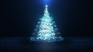圣诞树-蓝色01
