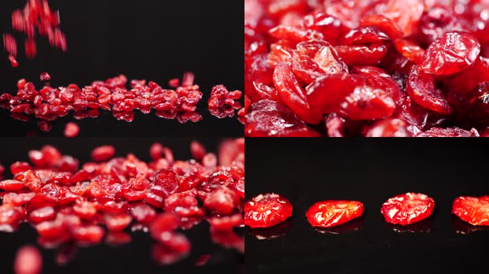 蔓越莓干-创意-坚果特写-零食展示 干货