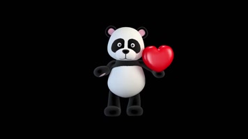 卡通熊猫