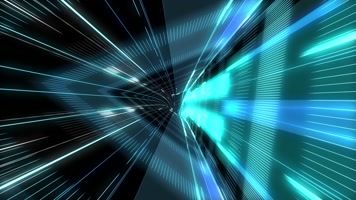 科技光线转场穿梭隧道三角旋转