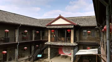 实拍闯关东民国风格影视基地