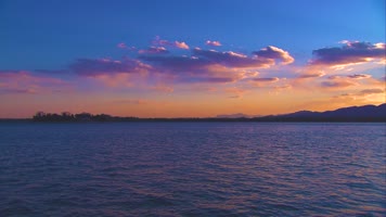 颐和园昆明湖的落日