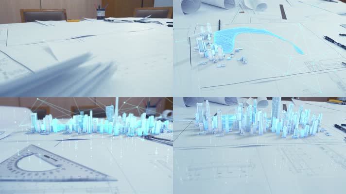 图纸展示科技城市