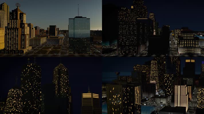 【4K】城市夜景动画