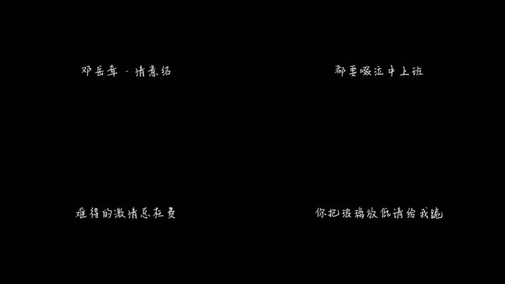 邓岳章 - 情意结（1080P）
