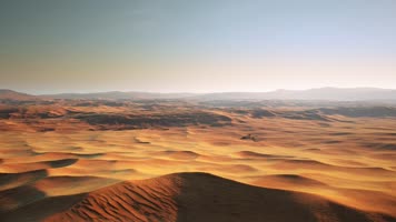 三维动画广袤无垠的沙漠地貌