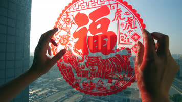 2022虎年春节过年迎新年4k视频素材