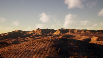 三维动画荒漠峡谷地貌风光