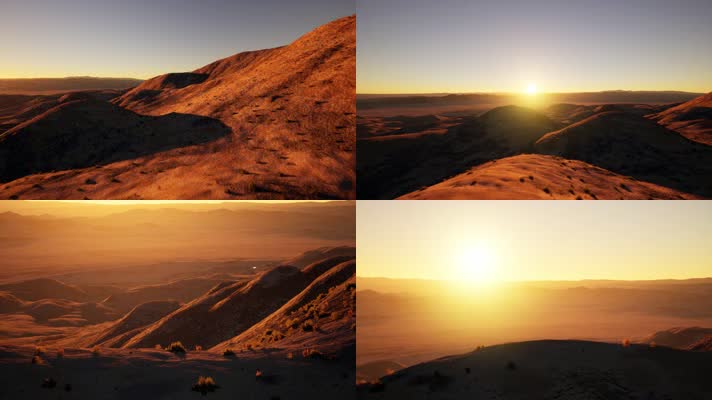 三维动画荒漠峡谷地貌风光