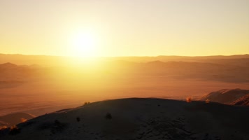 三维动画荒漠峡谷地貌风光