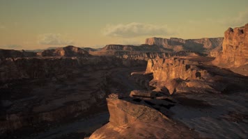 三维动画荒漠峡谷地貌风光