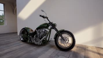 三维动画复古工业风办公空间工作室