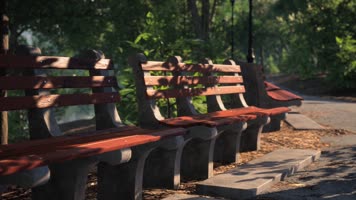 三维动画郊野公园园林风光