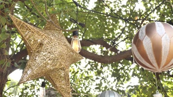 4K唯美圣诞树星星装饰