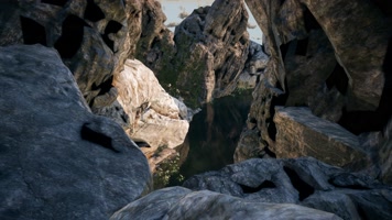 三维动画公园自然山水风光