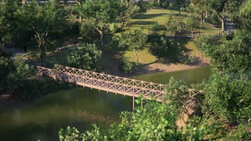 三维动画郊野公园园林风光