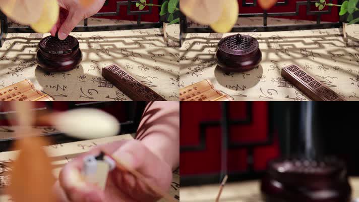 烧香过程中国风