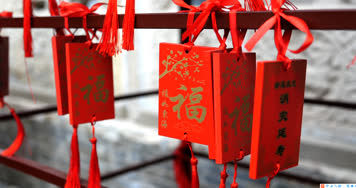 庙宇-祈福-旅游-古建筑-大红灯笼高高挂