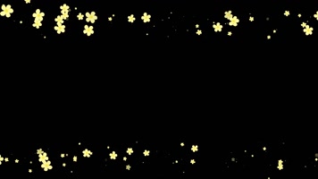 油菜花遮罩边框前景装饰视频带通道