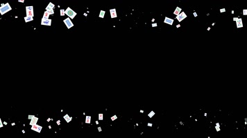 麻将遮罩边框前景装饰视频带通道