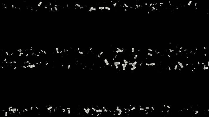 美元遮罩边框前景装饰视频带通道