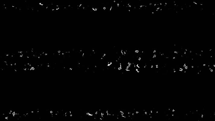 小写字母遮罩边框前景装饰视频带通道