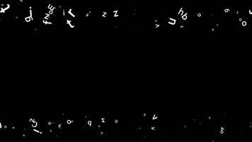 小写字母遮罩边框前景装饰视频带通道