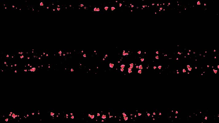 玫瑰花瓣遮罩边框前景装饰视频带通道