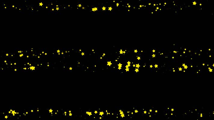 五角星星星遮罩边框前景装饰视频带通道