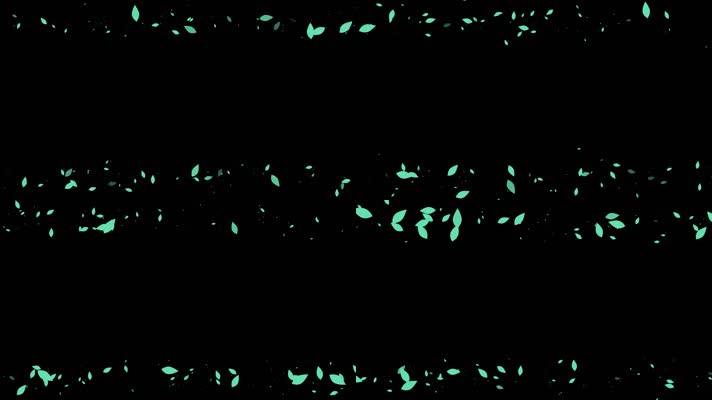 树叶遮罩边框前景装饰视频带通道