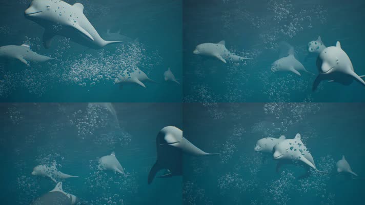 【4K】海豚动画
