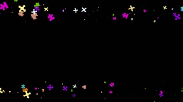 拼图玩具遮罩边框前景装饰视频带通道