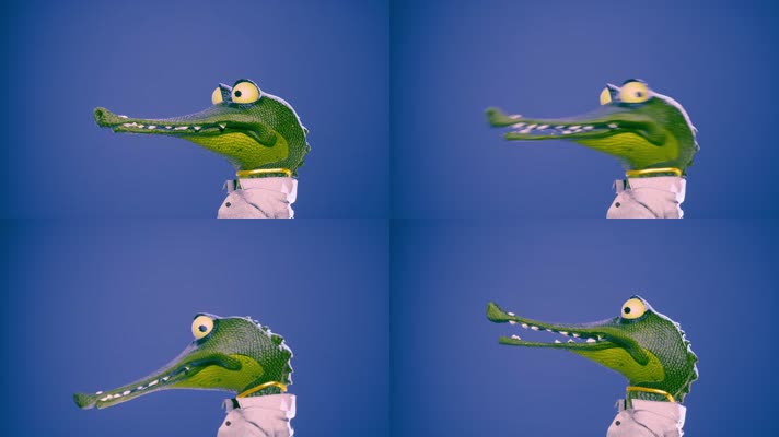 【4K】鳄鱼动画