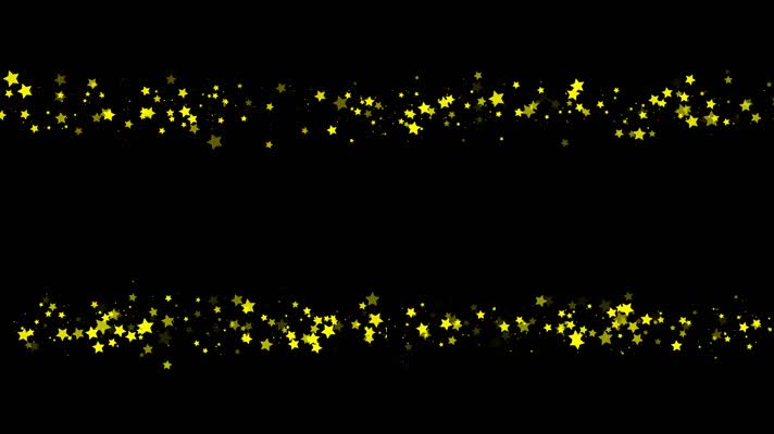 五角星星星闪烁特效视频带通道