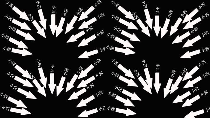 可爱恶搞小四视频素材