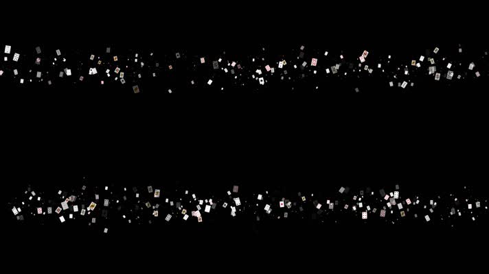 扑克牌闪烁特效视频带通道