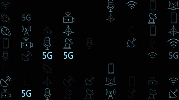 5G科技粒子动画墙背景 5G科技粒子动画墙背景