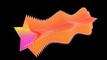 立体3D五角星动态视频 立体3D五角星动态视频